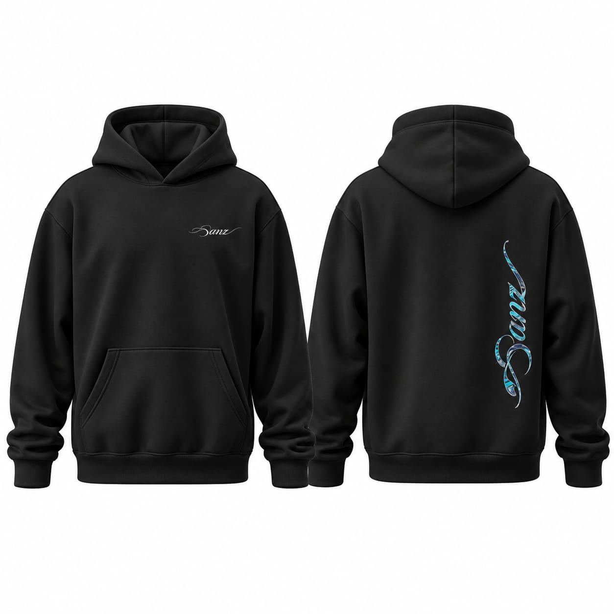 SANZ Neon Tiger Script Hoodie - TIGER COLLECTION Detay