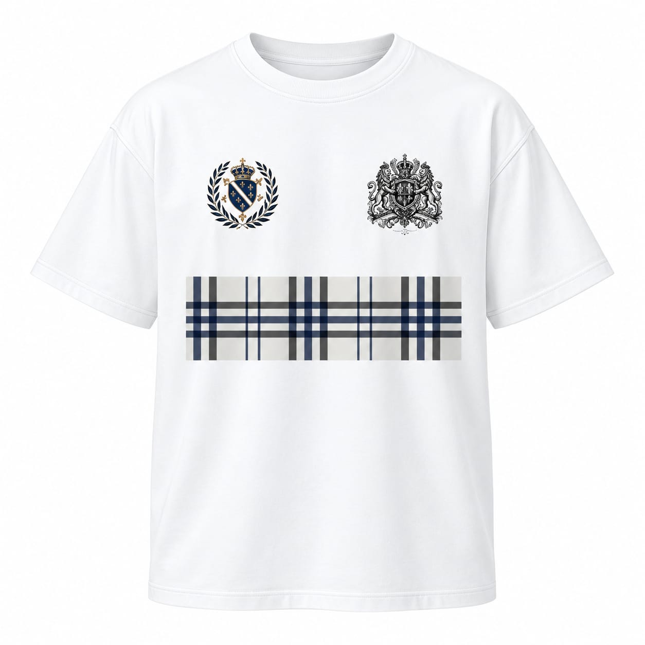 Royal Crest Tee — White Edition