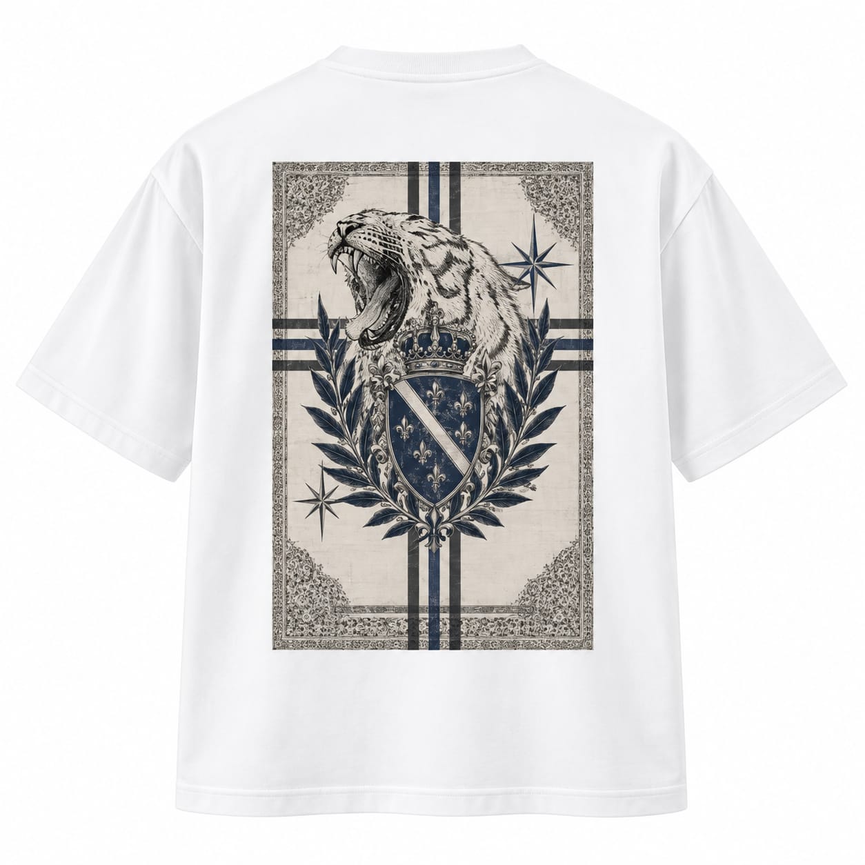 Royal Crest Tee — White Edition