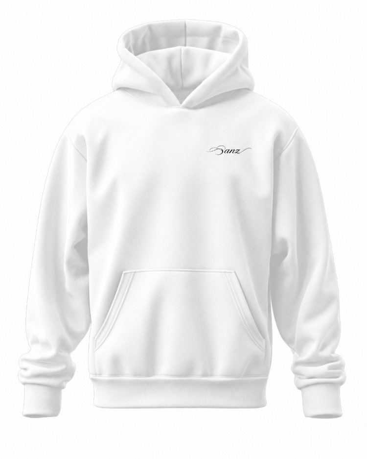 SANZ CHILL Lemon Oversize Hoodie – Beyaz - CHILL WHITE DROP Detay