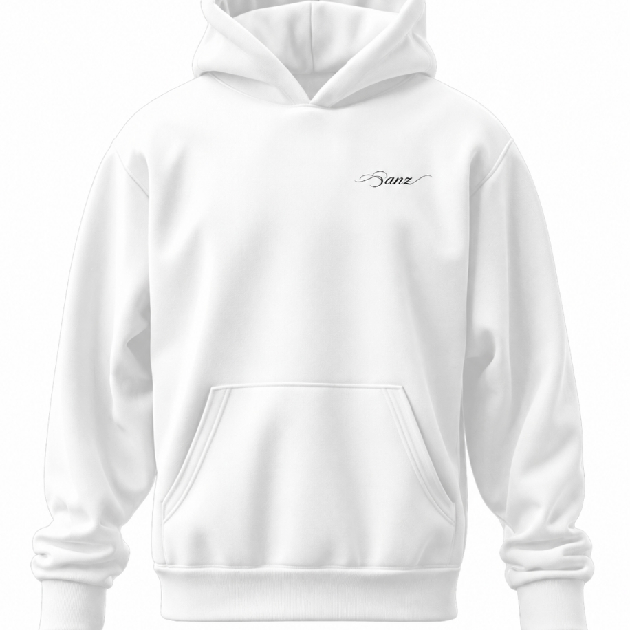 SANZ CHILL Lemon Oversize Hoodie – Beyaz - CHILL WHITE DROP Gorsel 6