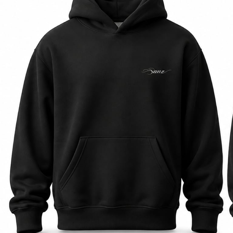 SANZ HOLLOW Storm Eyes Oversize Hoodie – Siyah - HOLLOW DROP Gorsel 5
