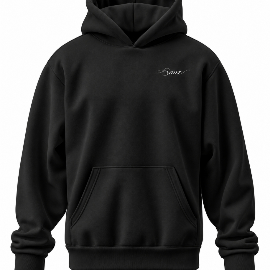 SANZ SWAG Snow XL Oversize Hoodie – Siyah - SWAG DROP Gorsel 6