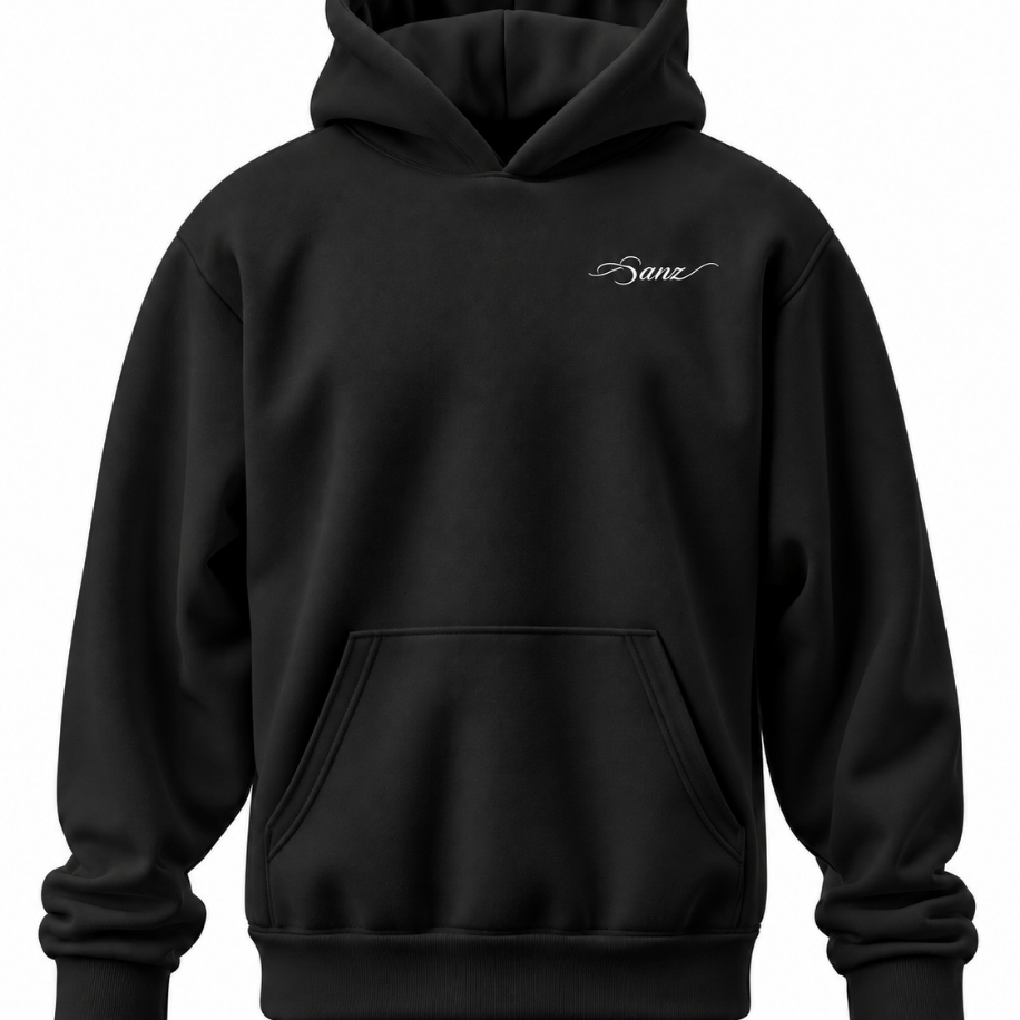 SANZ SWAG Bubblegum XL Oversize Hoodie – Siyah - SWAG DROP Gorsel 6