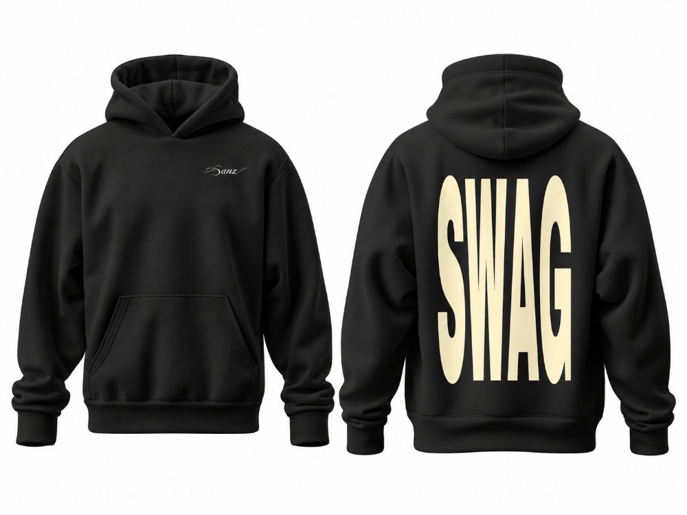 SWAG Vanilla XL Oversize Hoodie – Siyah