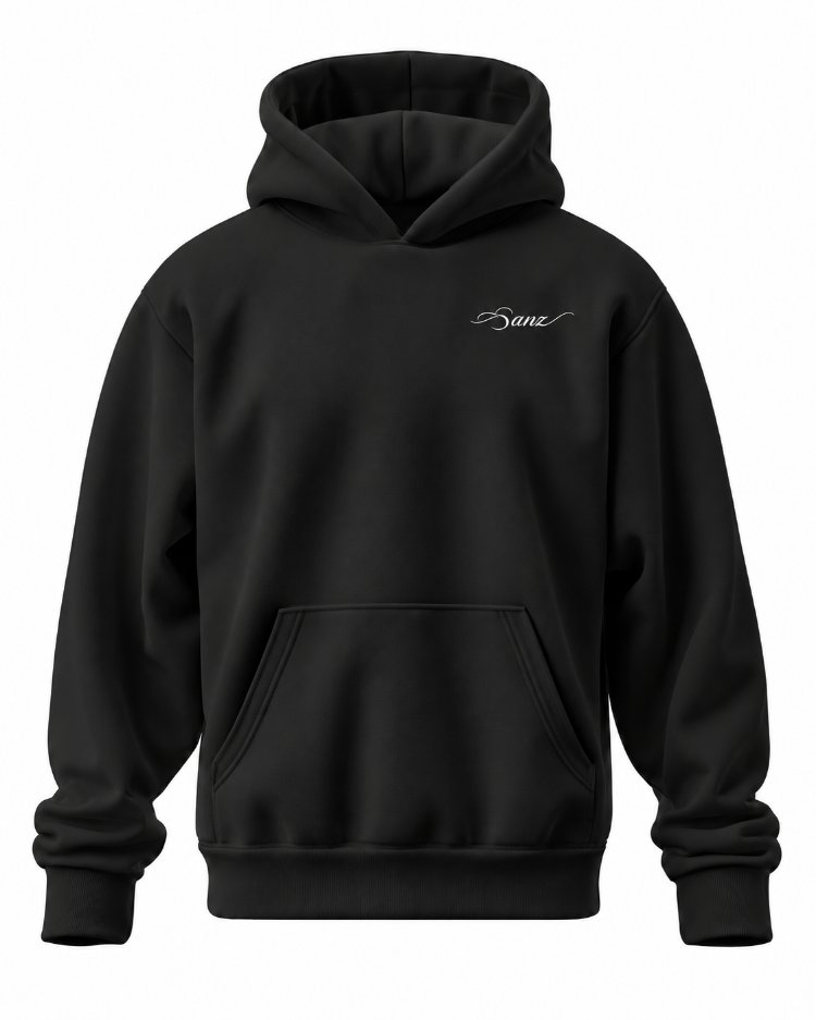 SANZ SWAG Vanilla XL Oversize Hoodie – Siyah - SWAG DROP Detay