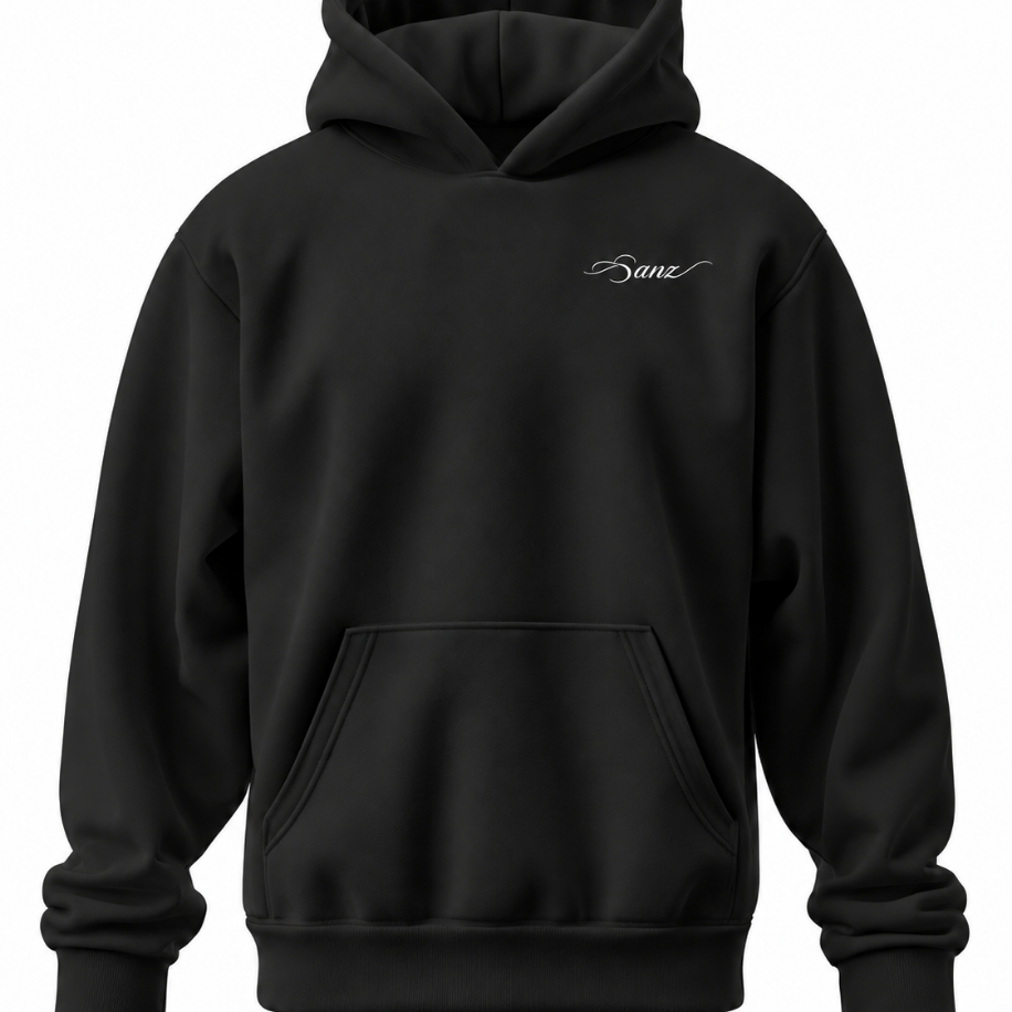 SANZ SWAG Vanilla XL Oversize Hoodie – Siyah - SWAG DROP Gorsel 6