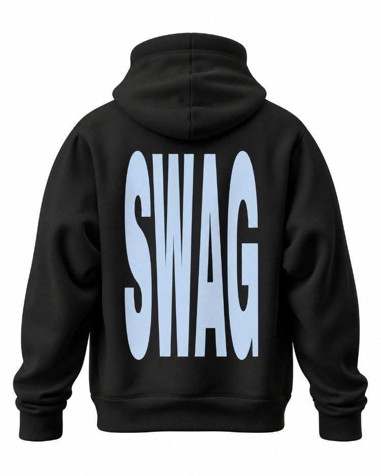 SWAG Ice Blue XL Oversize Hoodie – Siyah