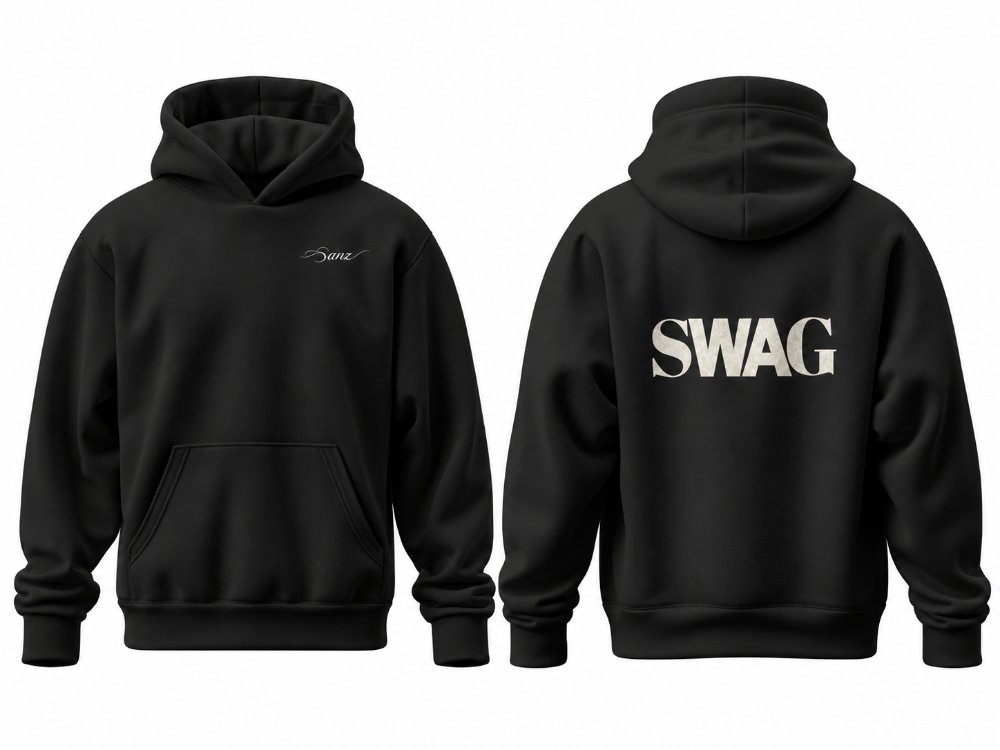SWAG Sand Oversize Hoodie – Siyah