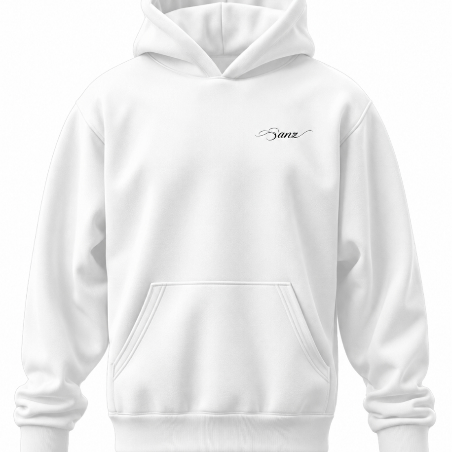SANZ #SWAG City Texture Oversize Hoodie – Beyaz - SWAG DROP Gorsel 6