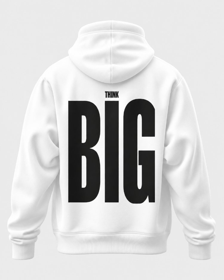 THINK BIG Oversize Hoodie – Beyaz