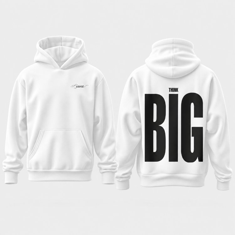 THINK BIG Oversize Hoodie – Beyaz