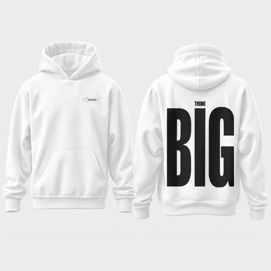 SANZ THINK BIG Oversize Hoodie – Beyaz - THINK BIG Gorsel 5