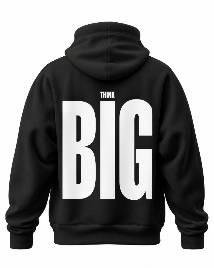 THINK BIG Oversize Hoodie – Siyah