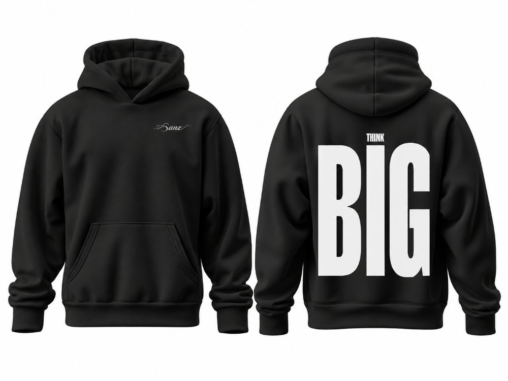 THINK BIG Oversize Hoodie – Siyah