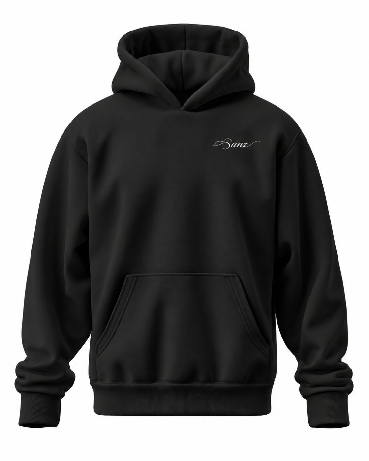 SANZ THREE MONKEYS Oversize Hoodie – Siyah - THREE MONKEYS Detay